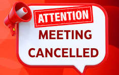 December Planning Agency Meeting Cancelled