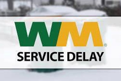 TRASH AND RECYCLING COLLECTION CANCELLED FOR MONDAY